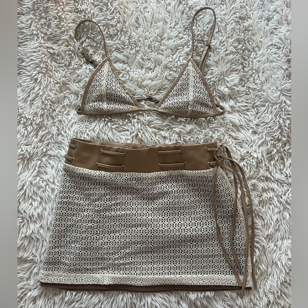 White Fox Skirt Set - Picture 2 of 7